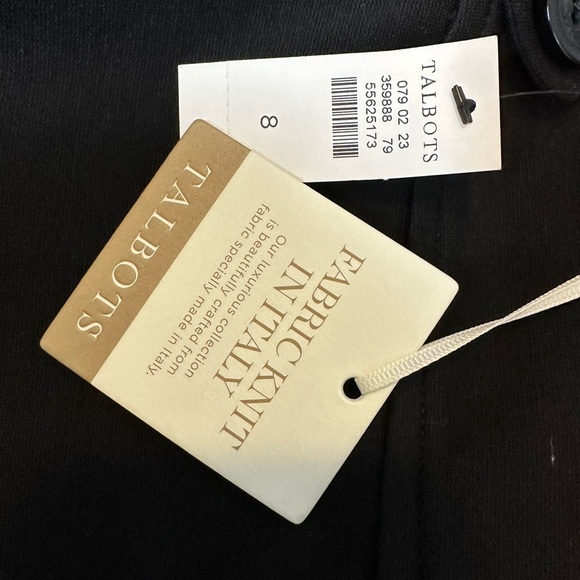 NWT Talbots black skirt, size 8 - Picture 2 of 7